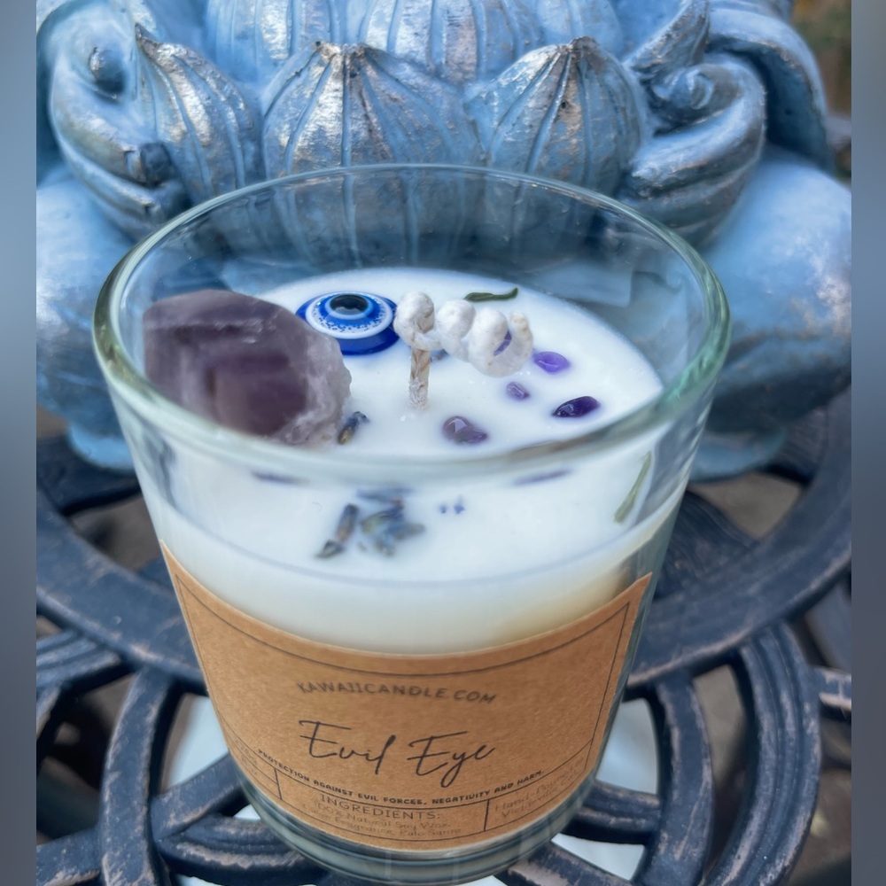 Evil eye candle